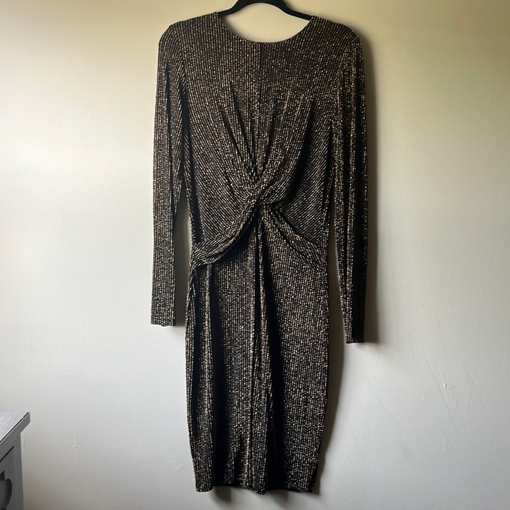 MICHAEL Michael Kors Black & Gold dress, Size L